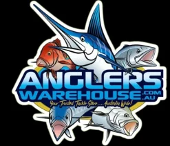 ANGLERS WAREHOUSE LOGO STICKER - SMALL