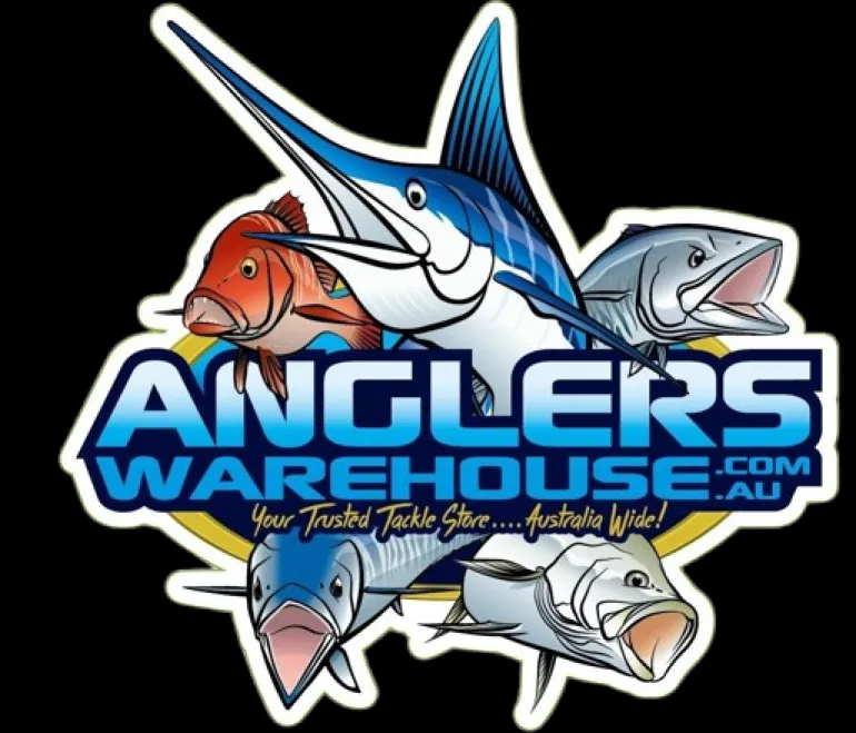 ANGLERS WAREHOUSE LOGO STICKER - SMALL