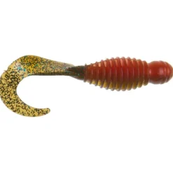 ATOMIC PLAZO BASS GRUB LURE 3 INCH - BC - Brown Crawdad