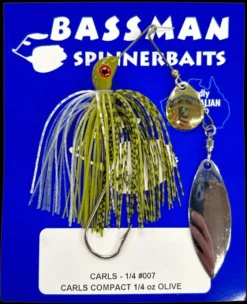 BASSMAN CARLS COMPACT SPINNERBAIT LURE 1/2oz - Colour 7