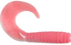 BERKLEY GULP JIGGING GRUBS LURE 4 INCH - Pink Shine