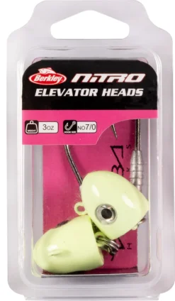 BERKLEY NITRO ELEVATOR JIG HEADS 1/2oz - 5/0 LUMO