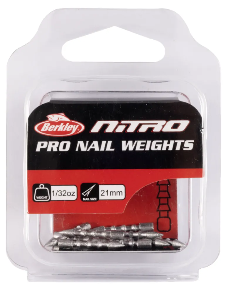 BERKLEY NITRO PRO NAIL WEIGHTS - 1/32oz - 0.9g
