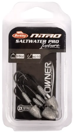 BERKLEY NITRO SALTWATER PRO INSHORE JIG HEADS 1/8oz - 1