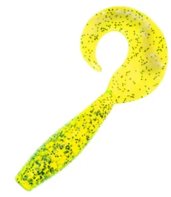 BERKLEY POWERBAIT POWER GRUB LURE 5 INCH - Chatreuse Pepper