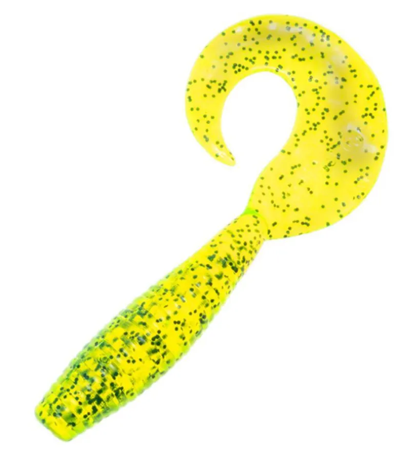 BERKLEY POWERBAIT POWER GRUB LURE 5 INCH - Chatreuse Pepper