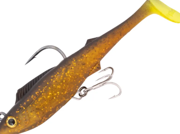 BERKLEY SHIMMA PRO RIG 8.5 INCH LURE - Gold Chartreuse