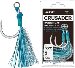 BKK CRUSADER LURE ASSIST HOOKS - 8/0 - Qty 2 - Rating - Approx. 165lb