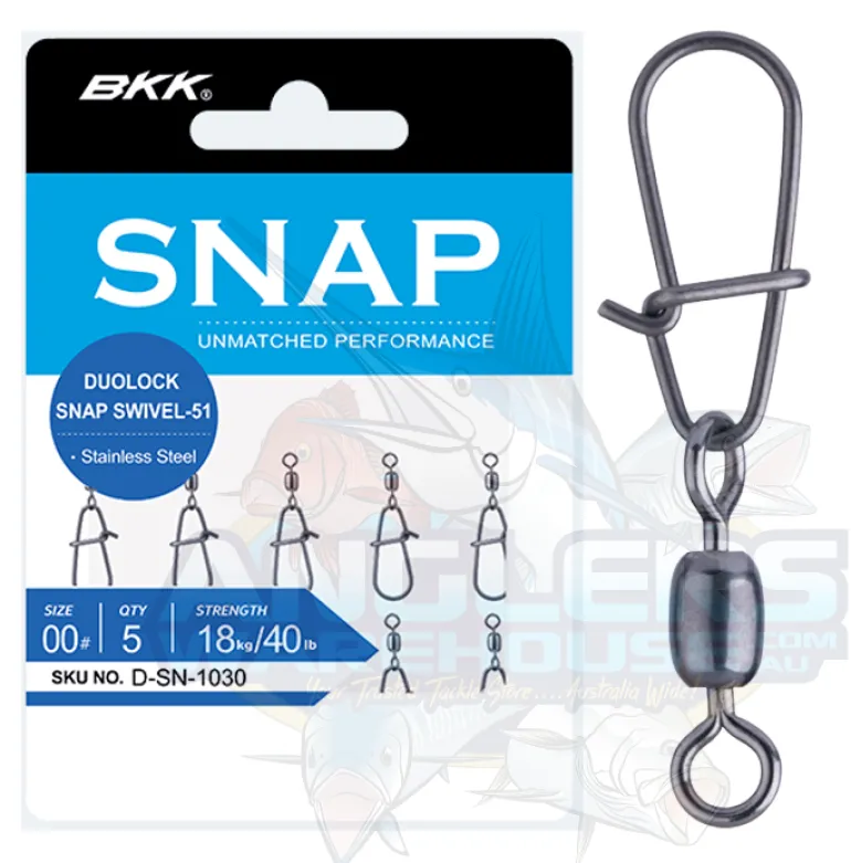 BKK DUOLOCK SNAP SWIVEL - Size 00