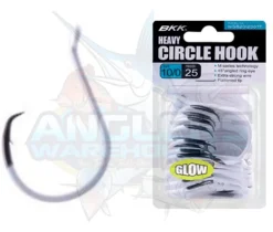 BKK HEAVY CIRCLE GLOW 25 PACK HOOKS 5/0 - Qty - 25