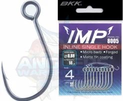 BKK IMP INLINE SINGLE HOOKS - Size 8