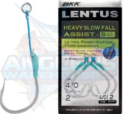 BKK LENTUS HEAVY SLOW FALL ASSIST HOOKS - S - 3/0 - Qty 2