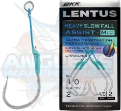 BKK LENTUS HEAVY SLOW FALL ASSIST HOOKS - M - 3/0 - Qty 2