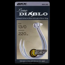 BKK LONE DIABLO INLINE SINGLE HOOKS - 1 - Qty 8