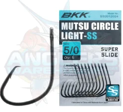BKK MUTSU CIRCLE LIGHT SS HOOK PACK 6 - Qty 12