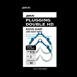 BKK PLUGGING DOUBLE HD HOOKS 8/0 - Qty 2