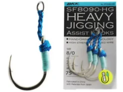 BKK SF8090-HG JIGGING ASSIST HOOKS - 8/0 - 75kg - Qty 3
