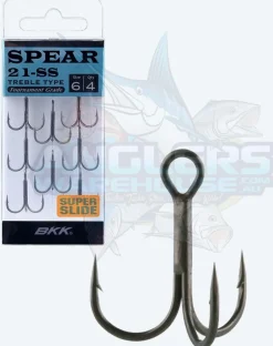 BKK SPEAR 21 SS TREBLE HOOKS - 16 - Qty 8