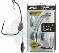 BKK TITAN DIVER PLUS WORM HOOK PACK 6/0 - 8g/12g