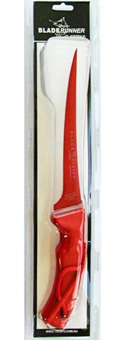 BLADE RUNNER RED TEFLON COATED 16cm FILLET KNIFE