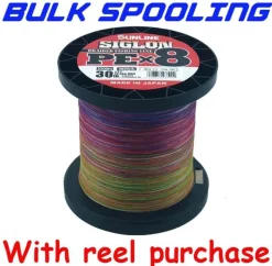 BULK SPOOL UP - SUNLINE SIGLON PEX8 BRAID LINE MULTI COLOUR - PER 150yds - 100lb