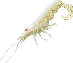 CHASEBAITS CURLY PRAWN 2.5 INCH LURE - Milk Flash