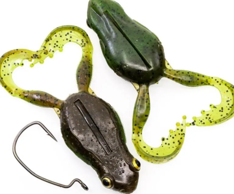 CHASEBAITS FLEXI FROG LURE 65mm 05 - Green Pumpkin Watermelon