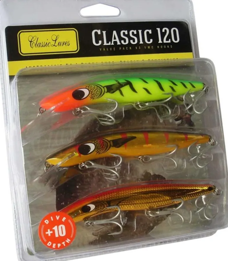CLASSIC LURES 3 PACK - CLASSIC BARRA 120mm +10