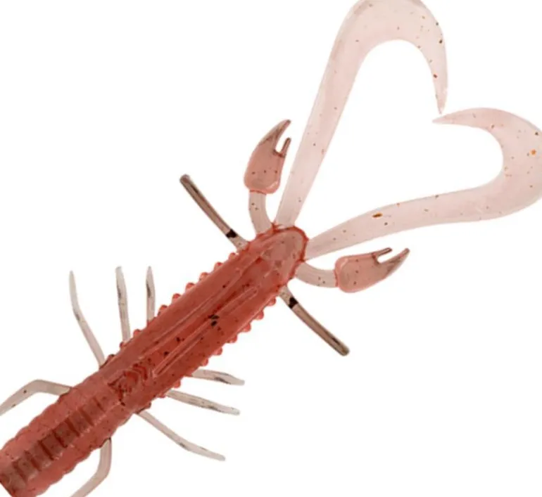 DAIWA BAIT JUNKIE 3 INCH RISKY CRITTER LURE - #31 Skin Shrimp UV - Qty 6