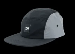 DAIWA FIVE PANEL CAP - Black Grey