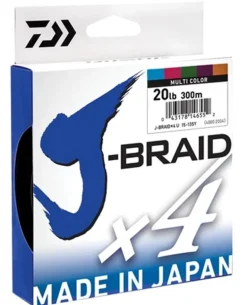 DAIWA J BRAID X4 BRAID LINE 500m MULTI COLOUR - 30lb