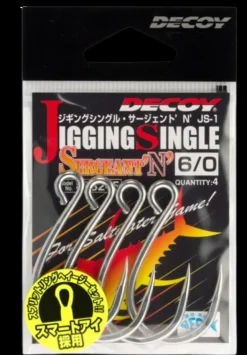 DECOY JIGGING SINGLE SERGEANT N JS-1 HOOKS - 1/0