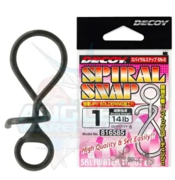 DECOY SPIRAL SNAP - #0 - 10lb Test - Qty 6