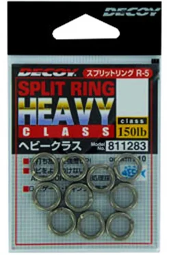 DECOY SPLIT RING HEAVY CLASS - #8 - 150lb Test - Qty 10