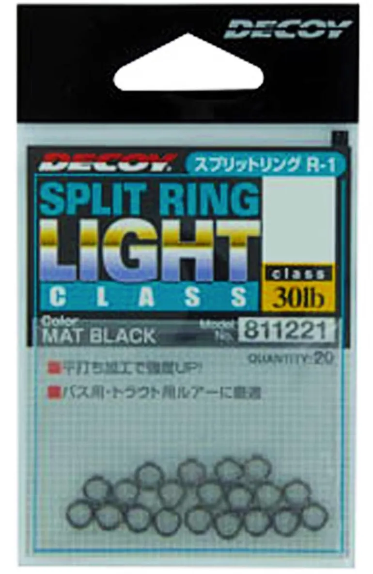 DECOY SPLIT RING LIGHT CLASS - #0 - 15lb Test - Qty 20
