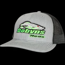 DOBYNS GREY CAP WITH BLACK MESH GREEN LOGO
