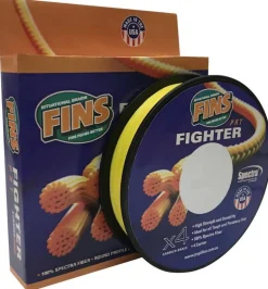 FINS FIGHTER PRT X4 BRAID LINE 300yds YELLOW - 20lb