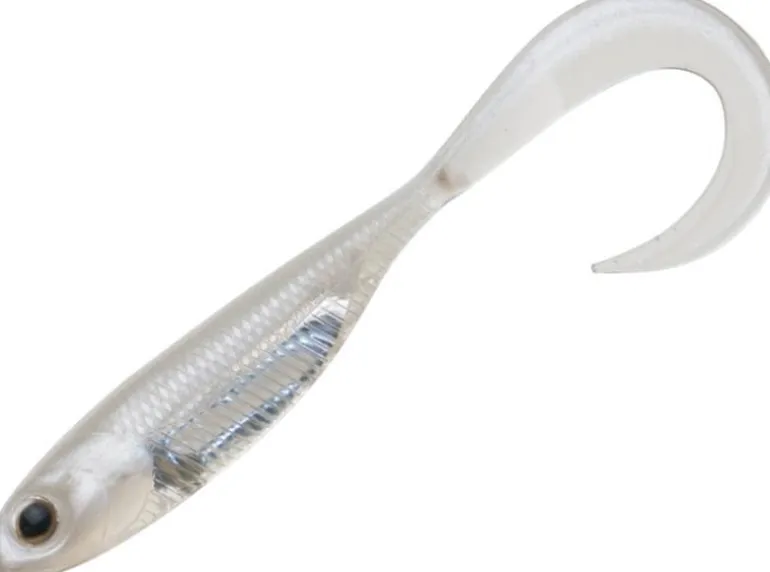 FISH ARROW FLASH-J GRUB SW LURE 3 INCH - Glow Silver