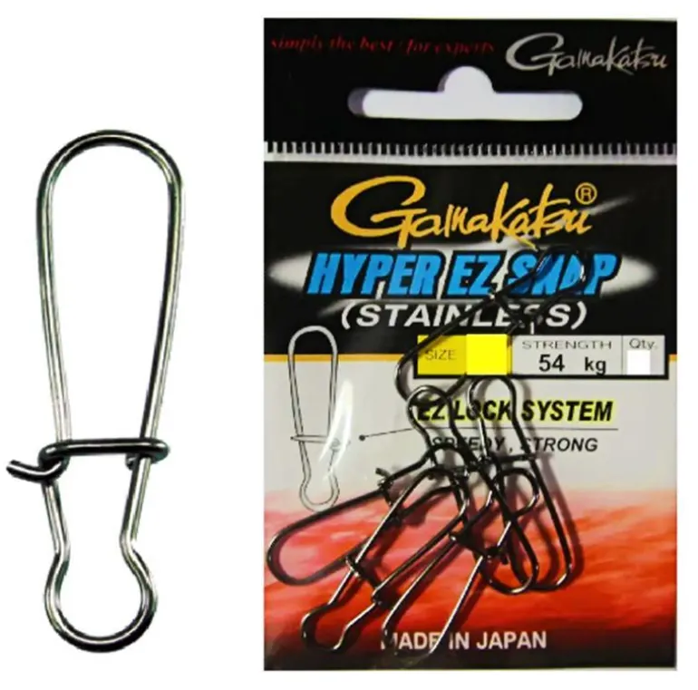GAMAKATSU HYPER EZ SNAP - Size 1 - Strength 15kg - Qty 7