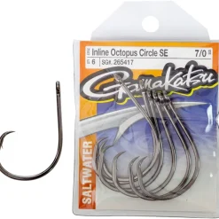 GAMAKATSU INLINE OCTOPUS CIRCLE SE HOOK PACK - 6