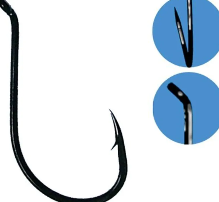 GAMAKATSU OCTOPUS BLACK HOOK BOX - 6 - Qty 100pcs