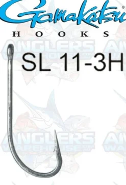 GAMAKATSU STRONG SALTWATER FLY SL11-3H HOOK PACK 8 - Qty 15