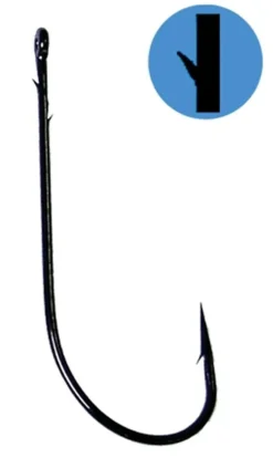 GAMAKATSU WORM BLACK LIGHT WIRE HOOK PACK 6 - Qty 7pcs