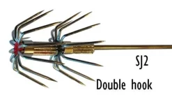 GILLIES METAL SQUID JIG DOUBLE HOOK - 170mm