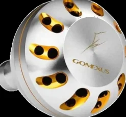 GOMEXUS ALUMINIUM POWER KNOB 45mm - SRGD - Silver Gold