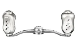 GOMEXUS BAITCAST ALUMINIUM POWER HANDLE WITH TITANIUM KNOB - 100mm - SRSR - Silver 8x5mm