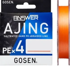 GOSEN ANSWER AJING X4 BRAID LINE 150m ORANGE - PE 0.2 - 5lb