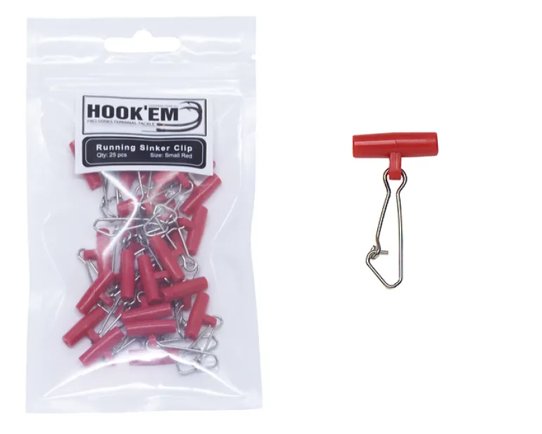 HOOK EM FISHING EASY RIG CLIP Small - Red