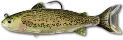 LIVETARGET TROUT SWIMBAIT 190mm LURE 715 - Olive/Red