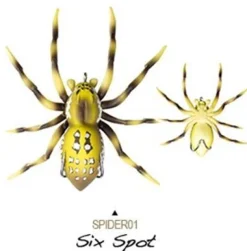 LUNKERHUNT PHANTOM SPIDER LURE 01 - Six Spot